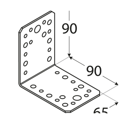 DOMAX Úhleník spojovací 90x90x65 KL4 4074