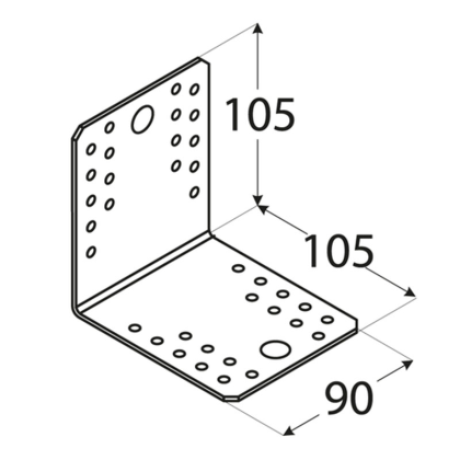 DOMAX Úhleník spojovací 105x105x90 KL5 4075