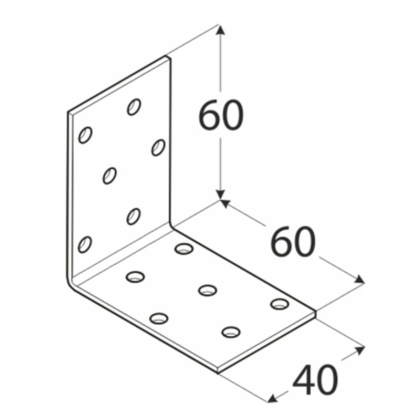 DOMAX Úhleník montážní 60x60x60 KM3 4103