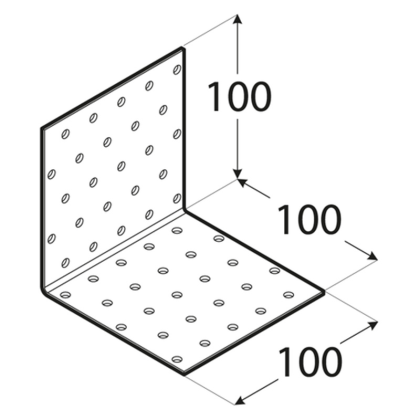 DOMAX Úhleník montážní 100x100x100 KM13 4113