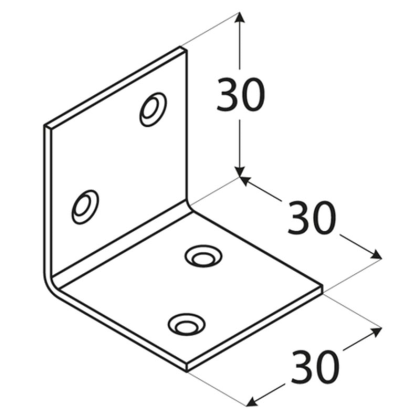 DOMAX Úhleník široký 30x30x30 KS1 4011