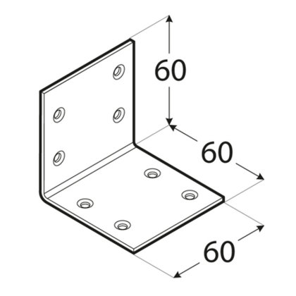 DOMAX Úhleník široký 60x60x60 KS1 4013