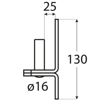 DOMAX Držák čepu C 16/25 8306