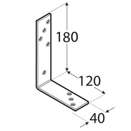 DOMAX Úhleník trámový 180x120x80 KB3 4017