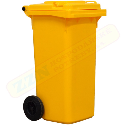 ZZN popelnice 120 l HDPE, žlutá