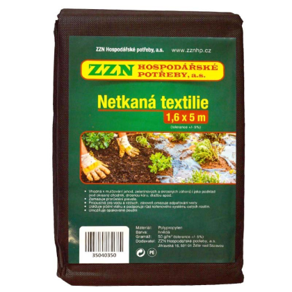 ZZN textilie netkaná 1,6x5 m, 50 g, hnědá