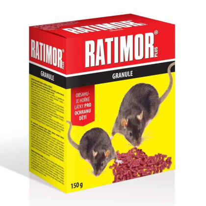 RATIMOR Brodifacoum granule 150 g v krabičce