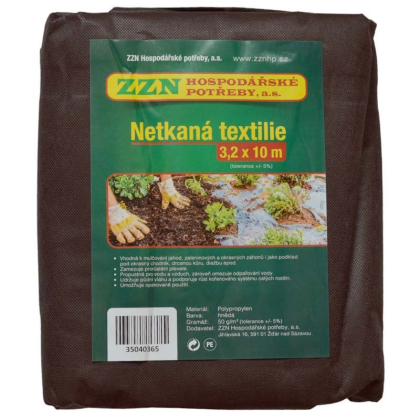 ZZN textilie netkaná 3,2x10 m, 50 g, hnědá