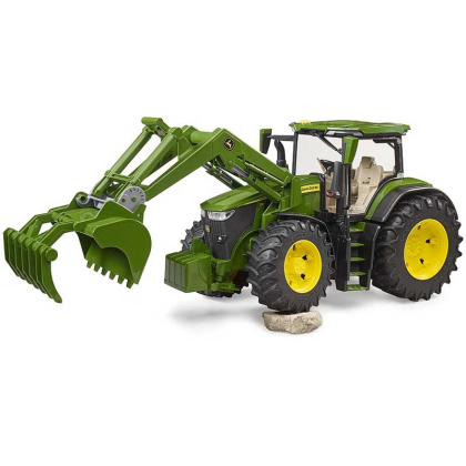 BRUDER 3151 John Deere 7R 350 s čelním nakladačem