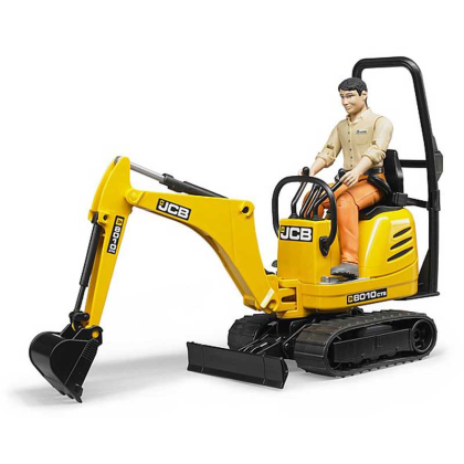 BRUDER 62002 Mikrobagr JCB 8010 CTS s figurkou