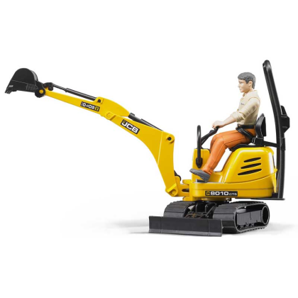 BRUDER 62002 Mikrobagr JCB 8010 CTS s figurkou