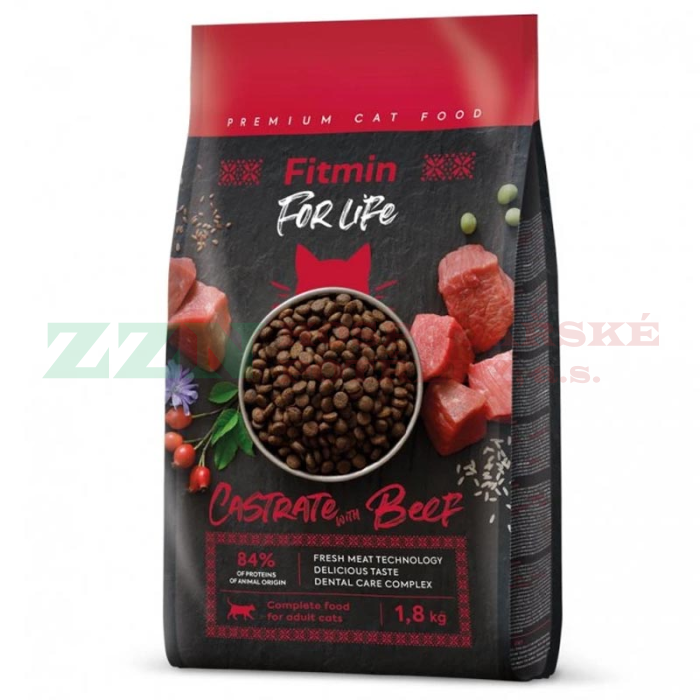 FITMIN For Life Castrate Beef granule pro kočky 1,8 kg