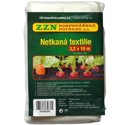 ZZN textilie netkaná 3,2x10 m, 19 g, bílá