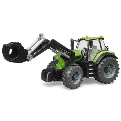 BRUDER 3161 Traktor DEUTZ-FAHR 8280 TTV s čelním nakladačem