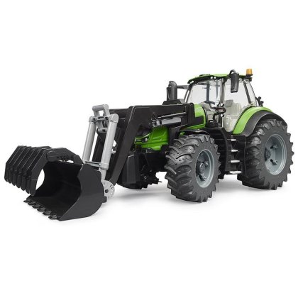 BRUDER 3161 Traktor DEUTZ-FAHR 8280 TTV s čelním nakladačem